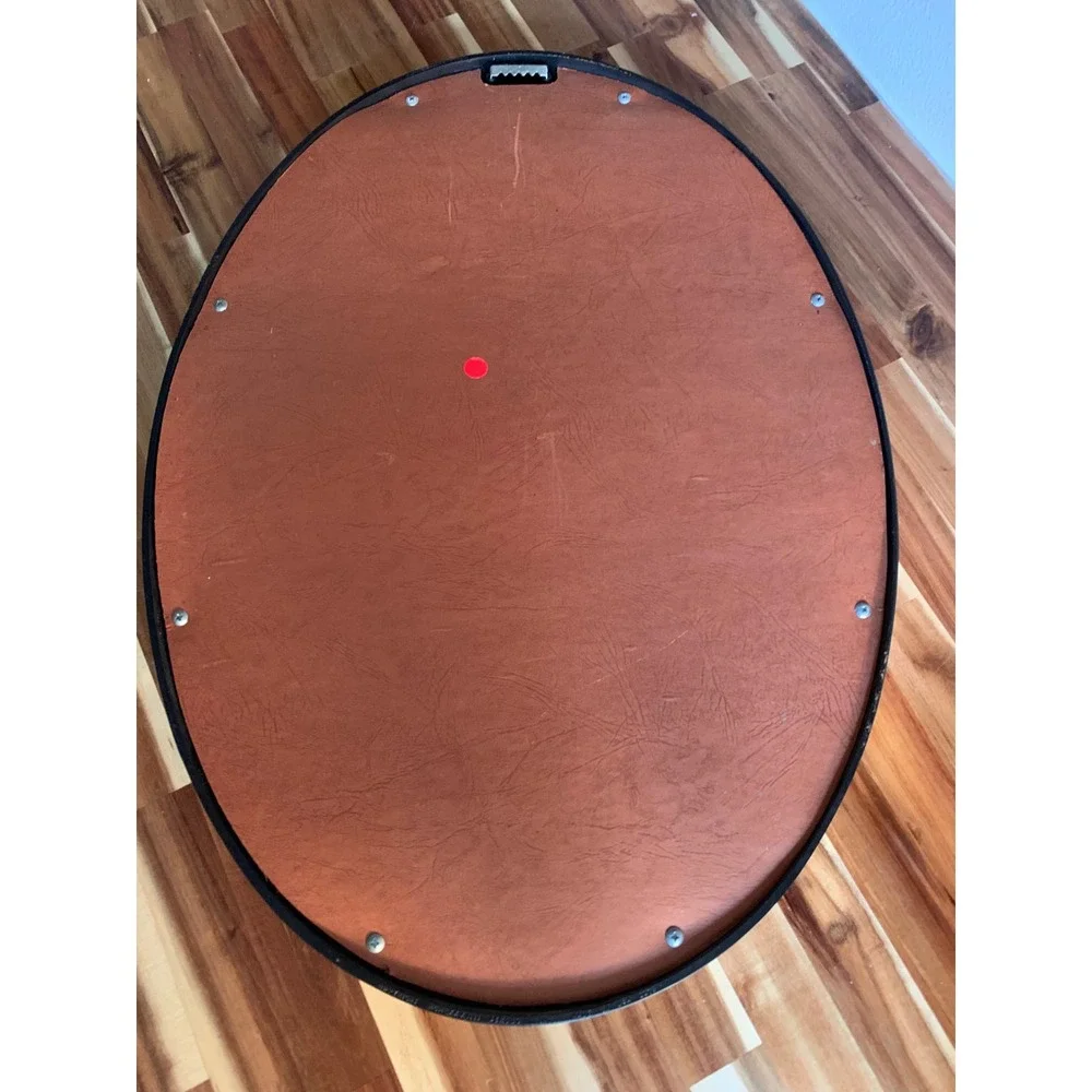 Vintage Syroco MCM Gold Oval Mirror Floral Ornate Regency Core Whimsigoth 21x15